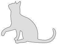 Free Cat looking up template. cat kitten silhouette pattern scroll saw pattern, svg, laser, cricut, silhouette, bandsaw cutting template, and coloring.
