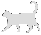 Free Cat walking pattern. cat kitten silhouette pattern scroll saw pattern, svg, laser, cricut, silhouette, bandsaw cutting template, and coloring.