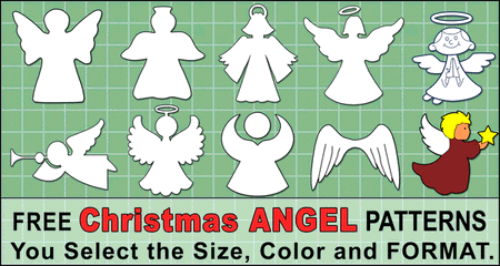 Angel Templates and Stencils (Free Printable Patterns)