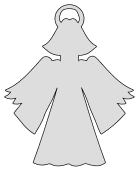 Christmas angel halo . Free, pattern, template, stencil, clipart, design, Christmas, angel, printable ornament, decoration, cricut, coloring page, winter, window, snow, vector, svg, print, download.