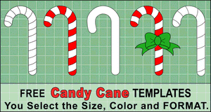 Candy Cane Templates