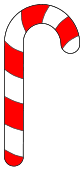 Candy Cane Cut Out Template. Free, Christmas, Holidays, candy cane, pattern, template, stencil, clipart, design, printable ornament, decoration, cricut, coloring page, winter, window, vector, svg, print, download.