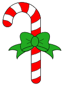 Christmas Candy Cane Bow Clipart. Free, Christmas, Holidays, candy cane, pattern, template, stencil, clipart, design, printable ornament, decoration, cricut, coloring page, winter, window, vector, svg, print, download.