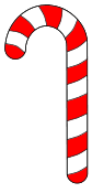 Christmas Candy Cane Clipart. Free, Christmas, Holidays, candy cane, pattern, template, stencil, clipart, design, printable ornament, decoration, cricut, coloring page, winter, window, vector, svg, print, download.