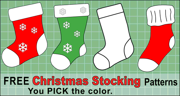 Christmas Stocking Patterns (Printable Stencils & Templates)