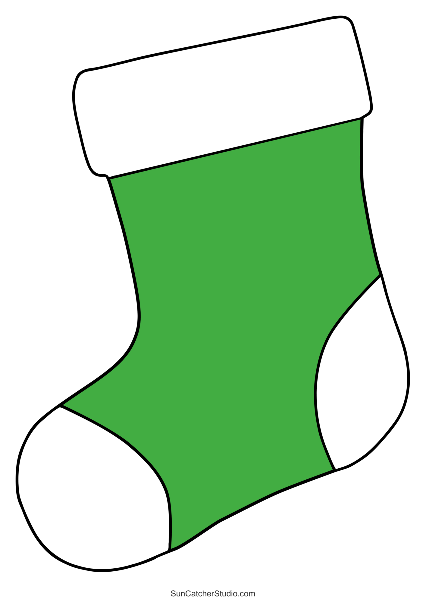 Free Printable Printable Christmas Stocking Template Fanny Printable Free Printable Printable Christmas Stocking Template Fanny Printable