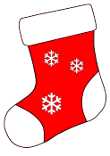 Christmas Stocking pattern. Free, Christmas, stocking, holidays, stencil, template, clip art, design, printable holiday ornament, decoration, cricut, coloring page, winter, window, snow, vector, svg, print, download.
