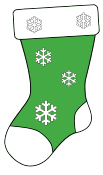 Family Christmas stocking. Free, Christmas, stocking, holidays, stencil, template, clip art, design, printable holiday ornament, decoration, cricut, coloring page, winter, window, snow, vector, svg, print, download.