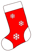 Kids Christmas stocking stencil. Free, Christmas, stocking, holidays, stencil, template, clip art, design, printable holiday ornament, decoration, cricut, coloring page, winter, window, snow, vector, svg, print, download.