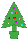 Christmas tree clip art. Free, Christmas, tree, holidays, stencil, template, clip art, design, printable ornament, decoration, cricut, coloring page, winter, window, snow, vector, svg, print, download.