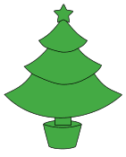 Holiday Christmas tree pattern. Free, Christmas, tree, holidays, stencil, template, clip art, design, printable ornament, decoration, cricut, coloring page, winter, window, snow, vector, svg, print, download.