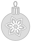Homemade Christmas decoration. Free, Christmas, ornament, decoration, tree, holidays, pattern, stencil, template, outline, clip art, design, printable, cricut, coloring page, winter, window, snow, vector, svg, scroll saw, print, download.