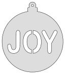 Joy tree ornament pattern. Free, Christmas, ornament, decoration, tree, holidays, pattern, stencil, template, outline, clip art, design, printable, cricut, coloring page, winter, window, snow, vector, svg, scroll saw, print, download.