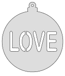 Love Christmas tree stencil. Free, Christmas, ornament, decoration, tree, holidays, pattern, stencil, template, outline, clip art, design, printable, cricut, coloring page, winter, window, snow, vector, svg, scroll saw, print, download.