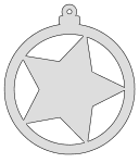 Star Christmas decoration. Free, Christmas, ornament, decoration, tree, holidays, pattern, stencil, template, outline, clip art, design, printable, cricut, coloring page, winter, window, snow, vector, svg, scroll saw, print, download.
