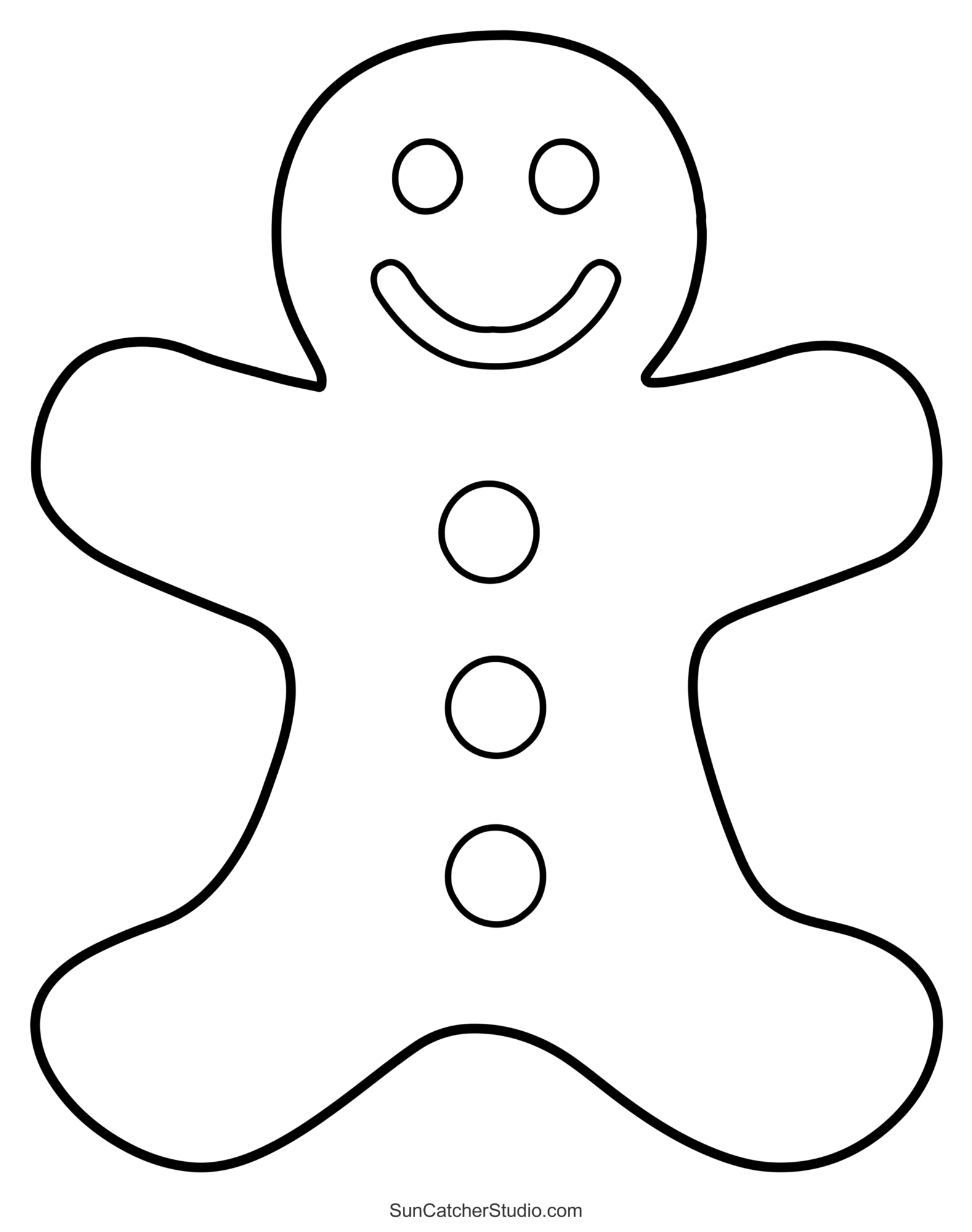 Gingerbread Man Cutout Printable Prntbl concejomunicipaldechinu gov co