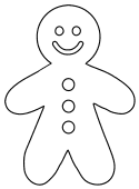 Gingerbread Man Stencil. Free, Christmas, gingerbread, cutout, cookie, man, ornament, decoration, tree, holidays, pattern, stencil, template, outline, clip art, design, printable, winter, window, snow, vector, svg, print, download.