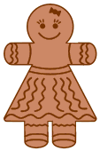 Gingerbread Woman  Christmas Template. Free, Christmas, gingerbread, cutout, cookie, man, ornament, decoration, tree, holidays, pattern, stencil, template, outline, clip art, design, printable, winter, window, snow, vector, svg, print, download.