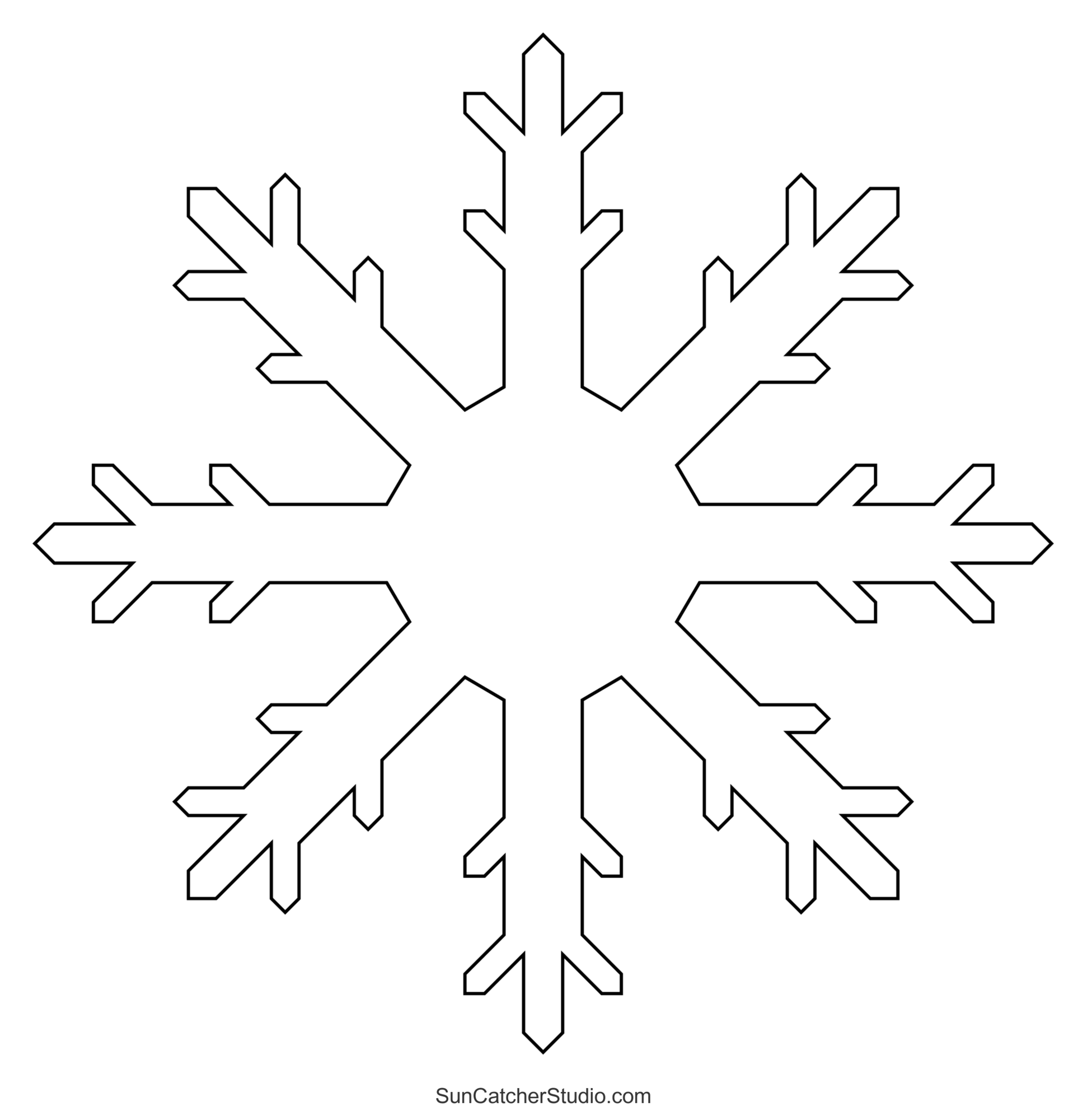Snowflake Templates (Printable Stencils and Patterns) – DIY