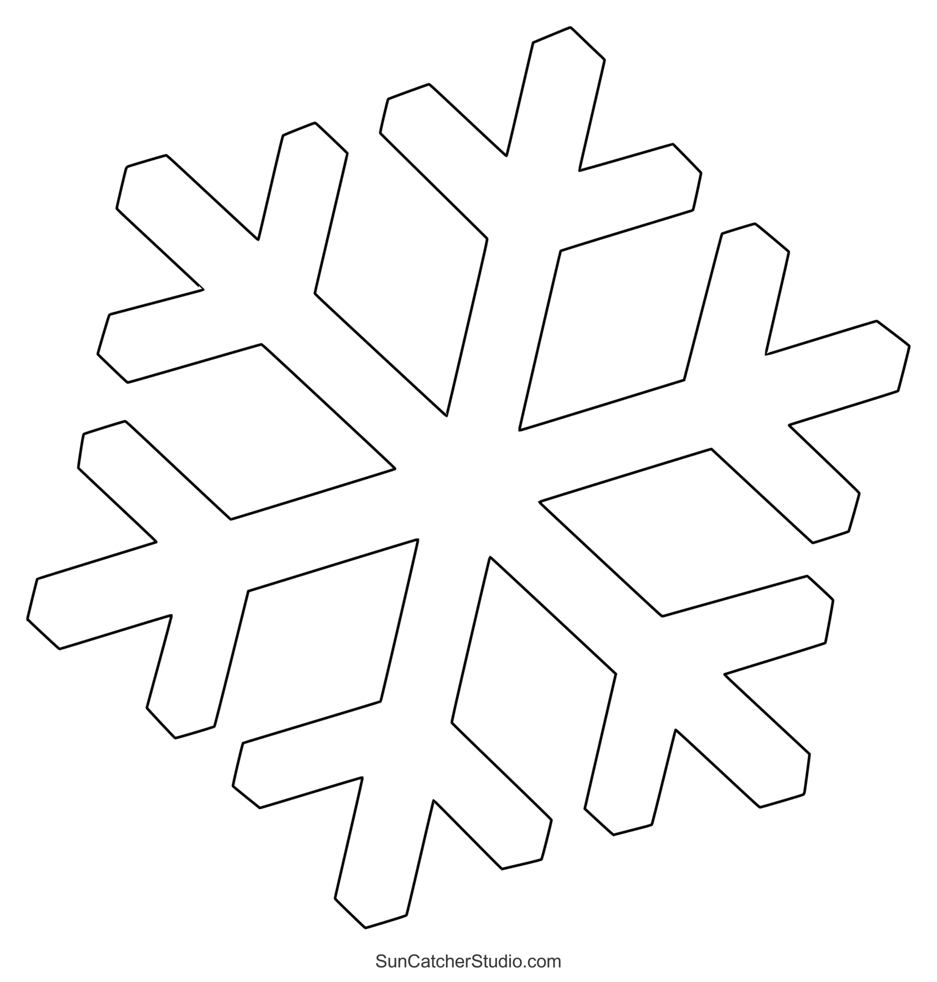 Free Printable Snowflake Templates – 10 Large & Small Stencil