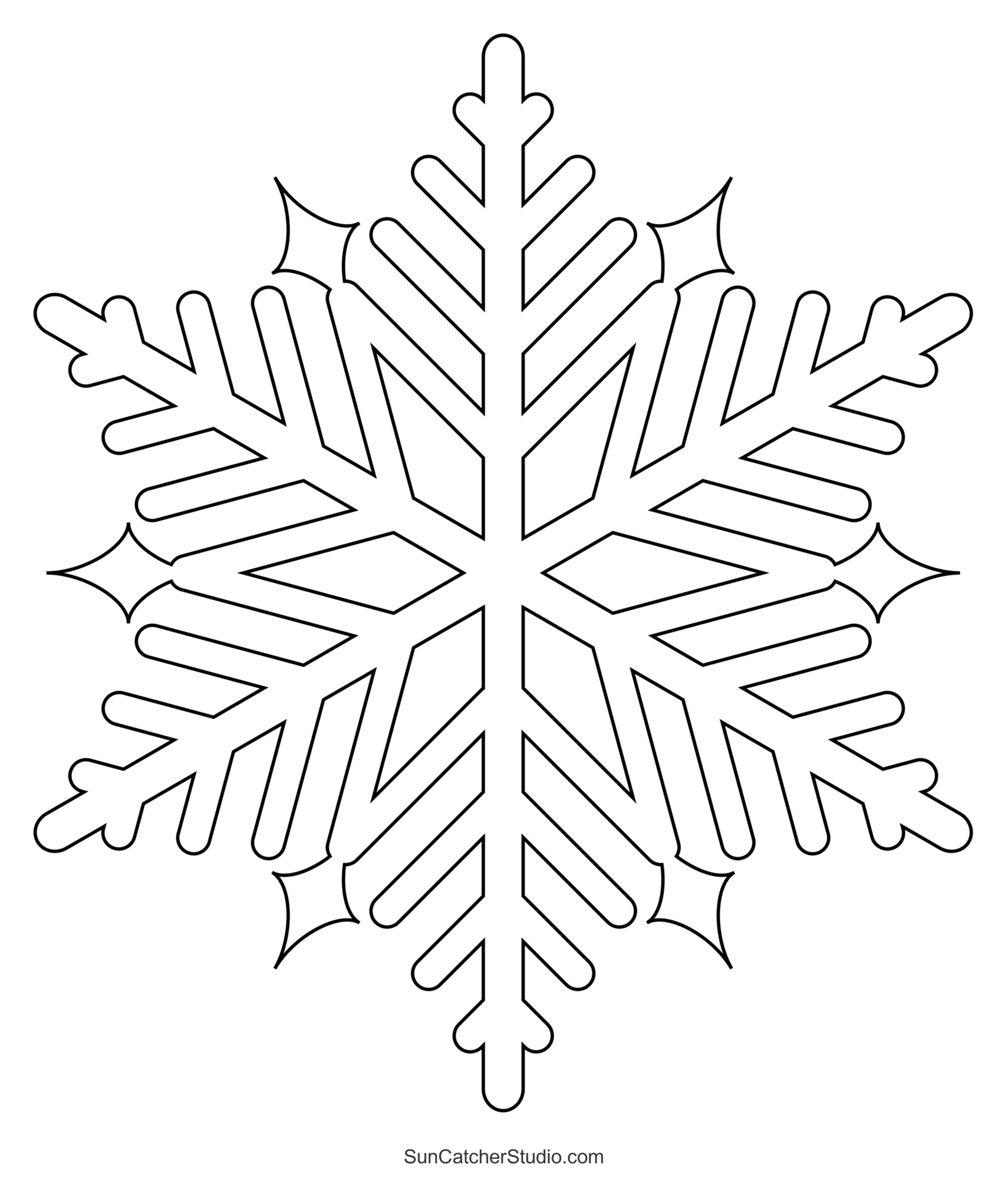 Snowflake Templates (Printable Stencils and Patterns) – DIY Projects,  Patterns, Monogr…