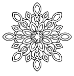 Snowflake pattern. Free, snowflake, snow, Christmas, ornament, decoration, tree, holiday, pattern, stencil, template, outline, clip art, design, printable, coloring page, winter, window, snow, vector, svg, print, download.