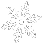 Christmas Holidays Winter Stencils Snowflakes Pattern 