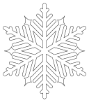 Winter snowflake pattern. Free, snowflake, snow, Christmas, ornament, decoration, tree, holiday, pattern, stencil, template, outline, clip art, design, printable, coloring page, winter, window, snow, vector, svg, print, download.