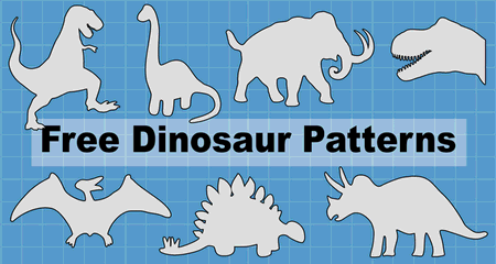 Dino patterns for preschool, Dinosaurs [pattern]