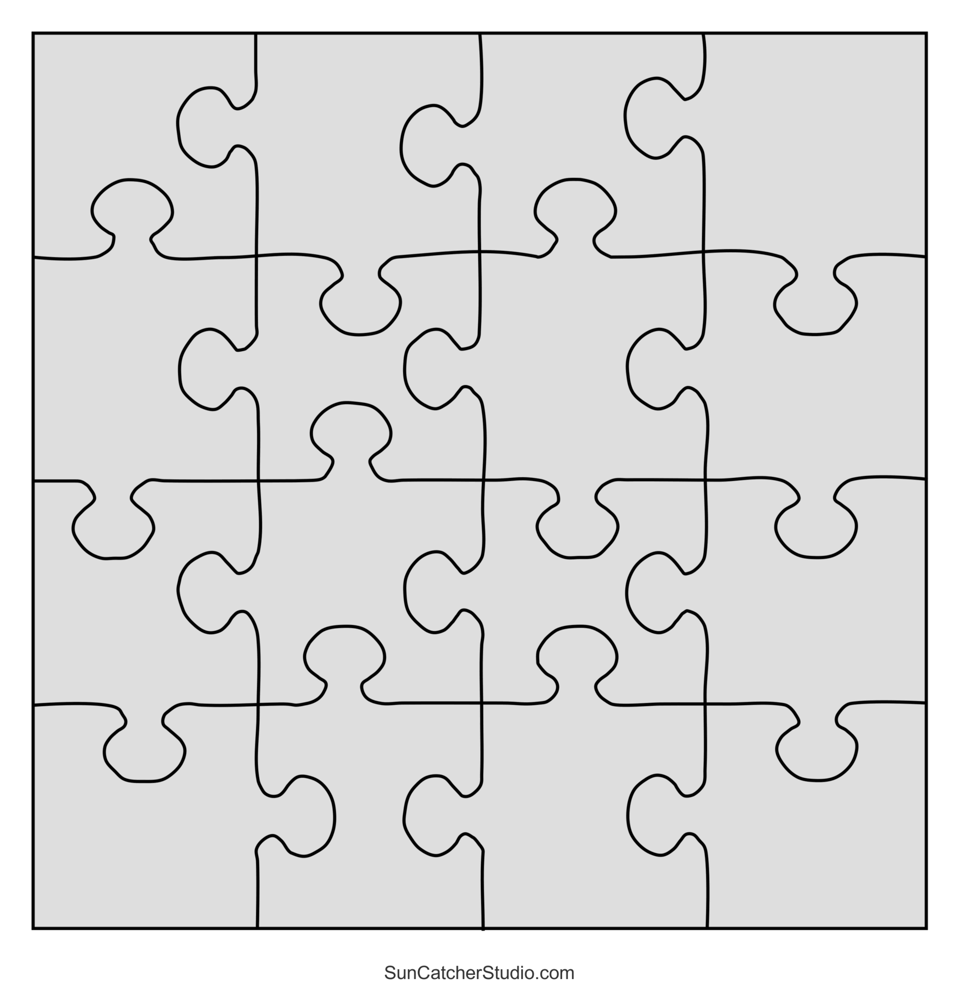 DIY JigSaw Puzzles (Free Patterns, Stencils & Templates) – DIY Projects ...
