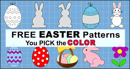 Easter Clip Art Patterns (Egg and Bunny Stencils) – DIY Projects