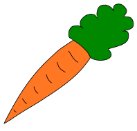 Easter carrot. Free, Easter egg, bunny, decoration, ornament, pattern, template, stencil, outline, printable, clipart, design, coloring page, vector, svg, print, download.