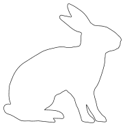 Rabbit bunny pattern. Free, Easter egg, bunny, decoration, ornament, pattern, template, stencil, outline, printable, clipart, design, coloring page, vector, svg, print, download.