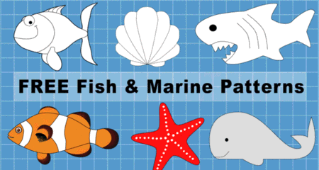 Fish Patterns and Marine Templates (Printable Stencils) – DIY Projects,  Patterns, Monograms, Designs, Templates