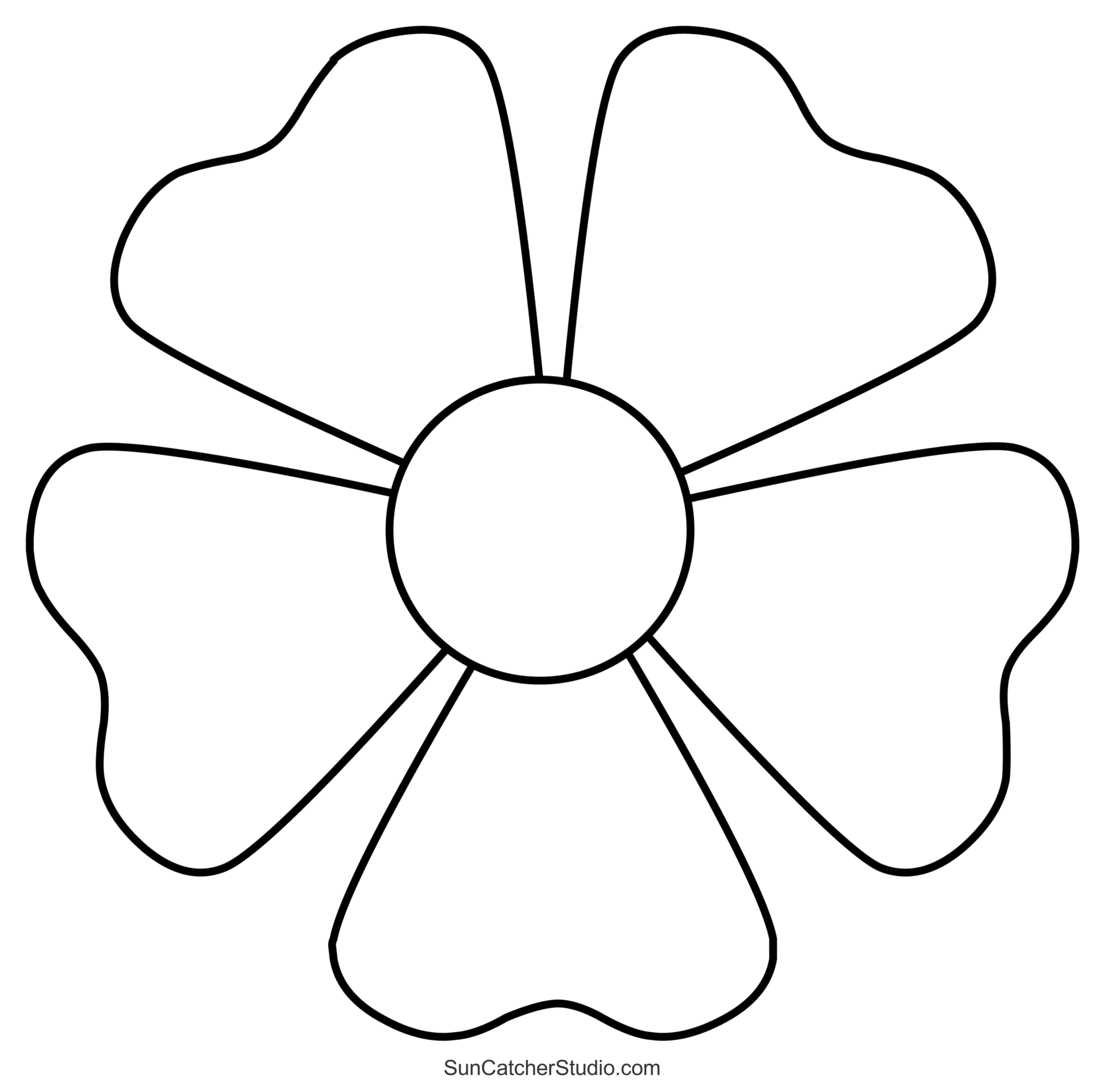 Flower Templates, Patterns, SVG Files (Printable Stencils) – DIY
