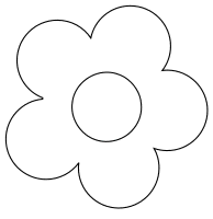 flower cut out template