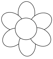 flower cut out template