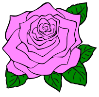 Rose flower blossom design. Free, flower, pattern, template, stencil, outline, printable, clipart, design, coloring page, silhouette, cricut, vector, svg, print, download.