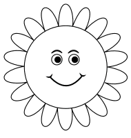 Sunflower plant simile. Free, flower, pattern, template, stencil, outline, printable, clipart, design, coloring page, silhouette, cricut, vector, svg, print, download.