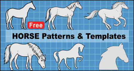 Horse Patterns (Printable SVG Design Templates)