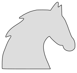 Horse template. Free, horse pattern, template, stencil, outline, printable, clipart, design, coloring page, vector, svg, print, download.