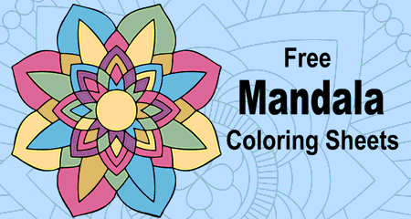 Mandala Coloring Pages (Printable Coloring Sheets for Kids & Adults)