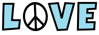 Free printable 16. Love peace sign.  Peace sign, peace symbol, logo, love, printable, free, clipart, template, pattern, svg, stencil, design, cricut.