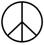 Free printable 3. Peace sign (thin)  Peace sign, peace symbol, logo, love, printable, free, clipart, template, pattern, svg, stencil, design, cricut.