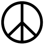 Free printable 4. Peace sign (medium)  Peace sign, peace symbol, logo, love, printable, free, clipart, template, pattern, svg, stencil, design, cricut.
