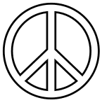 2. Peace symbol clipart. Free printable, Peace sign, peace symbol, logo, love, printable, free, clipart, template, pattern, svg, stencil, design, cricut.