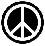 Free printable 10. Peace sign.  Peace sign, peace symbol, logo, love, printable, free, clipart, template, pattern, svg, stencil, design, cricut.