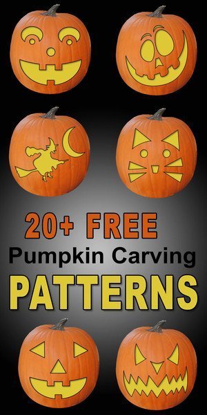 FREE pumpkin carving stencils, patterns, templates, and designs.  Use these printable pumpkin carving patterns for marking a pumpkin (Jack O Lantern), Halloween decorations, costumes.