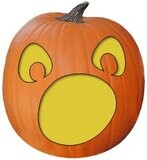 Free Max pumpkin carving pattern, stencil, template for marking a Jack O Lantern creating Halloween decorations.