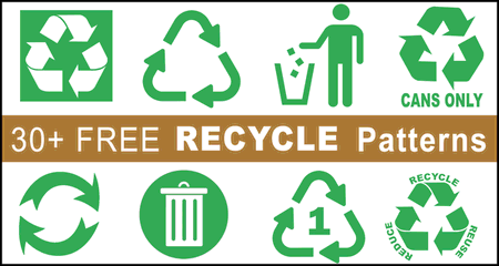 Recycle Symbols (Recycling Icons, Images, Logos, Clipart, and Signs)